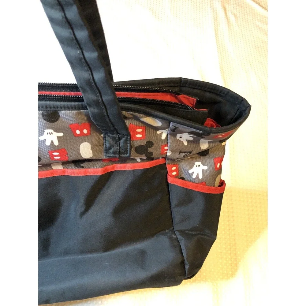 Disney Baby - Mickey Mouse - Used - Baby Diaper Bag - Girls/Boys - Black & Red